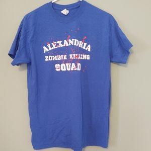 The Walking Dead Blue Graphic Tee Size M